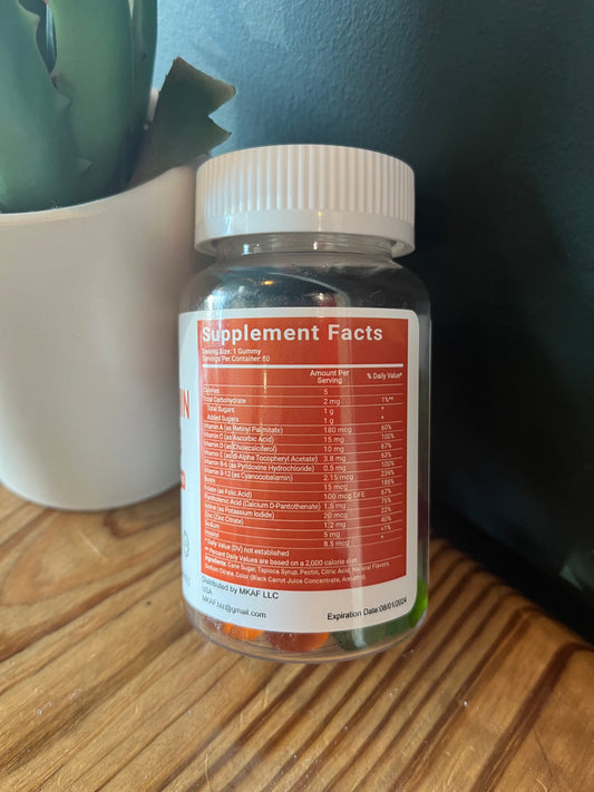 Multivitamin Gummies. 100% Vegan.