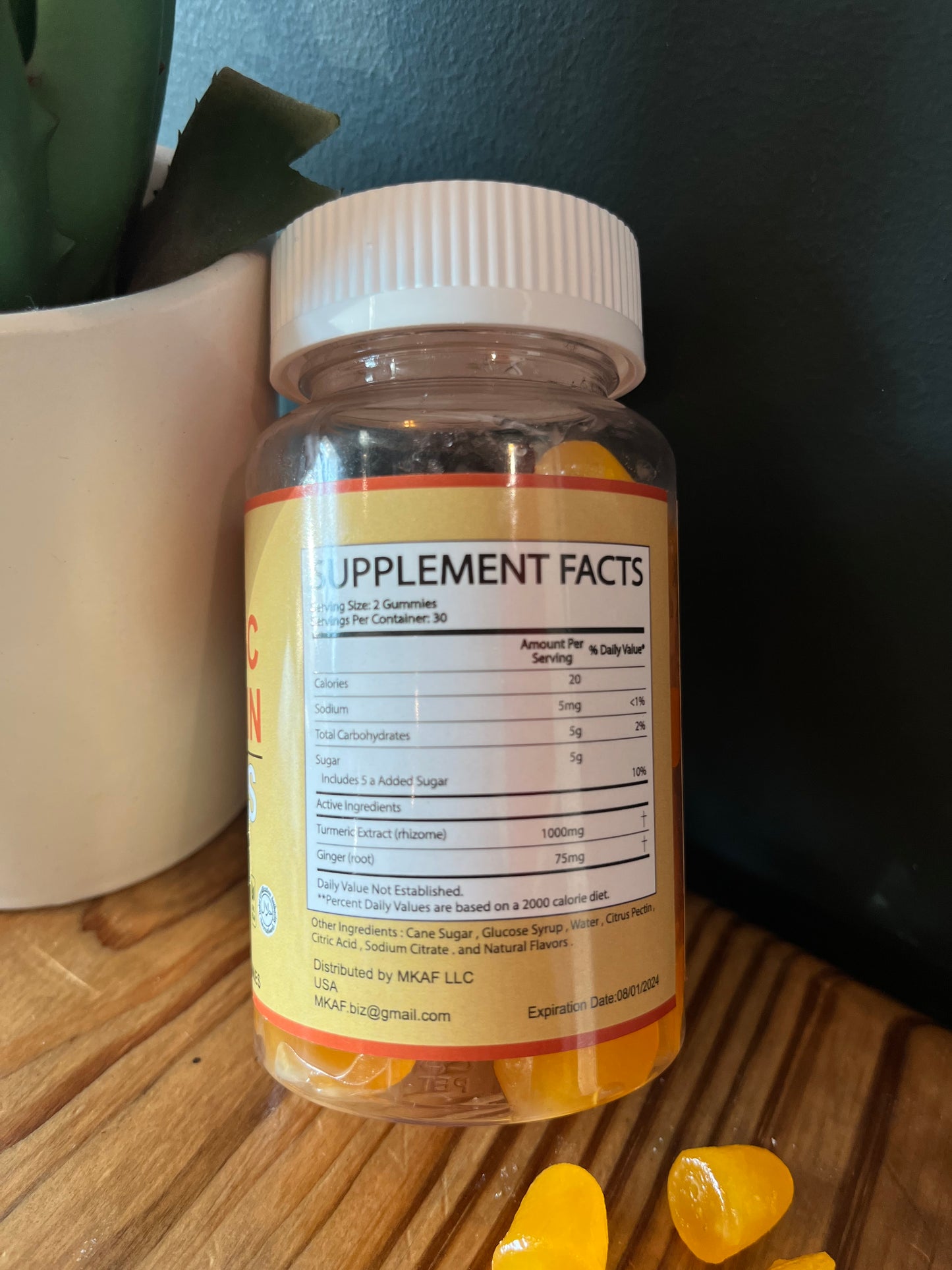 Turmeric Gummies. 100% Vegan.