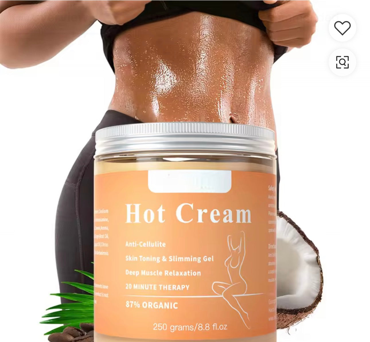 Organic Body Slimming Cream- Best Cellulite Cream.